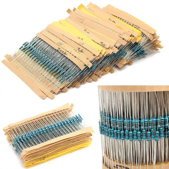 1350pz 135 valori 1 ohm-10M ohm1/4W kit assortimento resistenze pellicola metallica 1%