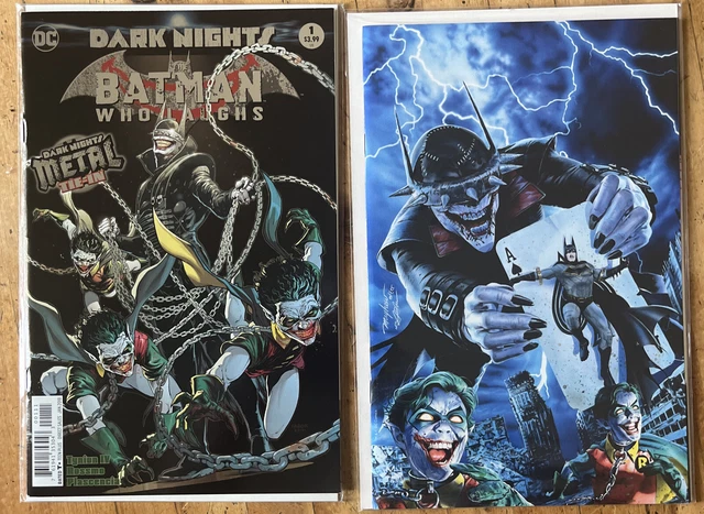 (2) comic lot Batman Who Laughs #1 First Print NM+ Mike Mayhew Virgin variant NM