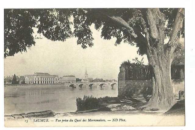 49 Saumur Vue Prise Du Quai Des Marronniers