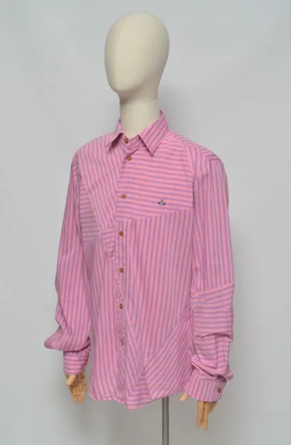 VIVIENNE WESTWOOD LUXURY Men's Pink Long Sleeve Shirt Size V(XL) Made ...