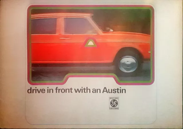 Austin Cars Mini Allegro Maxi Landcrab British Leyland Broschüre 1974