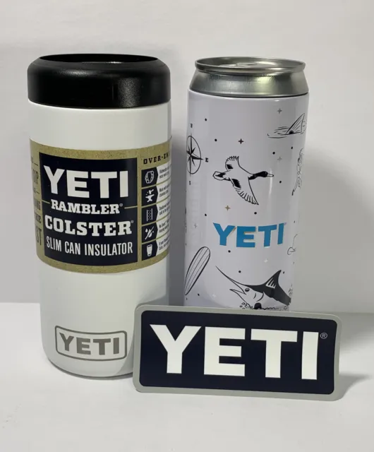 YETI Rambler 12 oz. Colster Slim Can Insulator White NEW WITH TAG