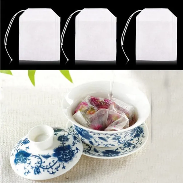 Bolsas de té vacías de baño jabón 5,5*7 cm cordón de algodón reutilizable último práctico