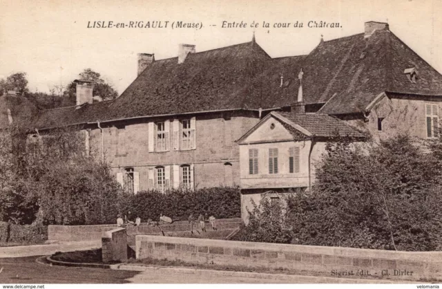 5212 Cpa Lisle en Rigault - entrance to the courtyard du Château