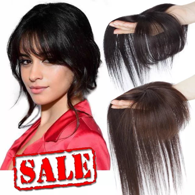 Silk Top Toupee AAA+Real Remy Human Hair Topper Women Mono/Silk Base Clip  In Wig