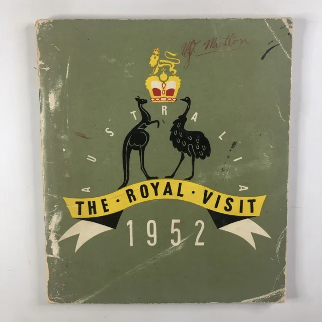 The Royal Visit. Australia. 1952 King George Paperback Royal Family History Book