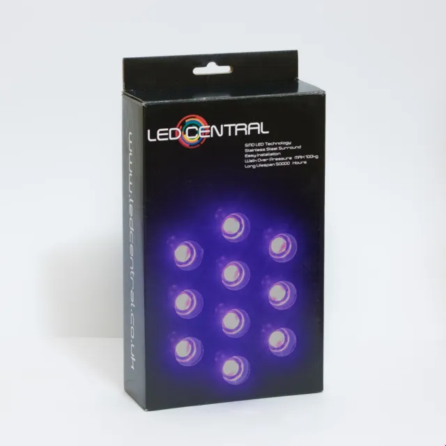10x30mm Ultraviolet LED Deck/Decking/Plinth/Kickboard/Kitchen/Garden light Kit