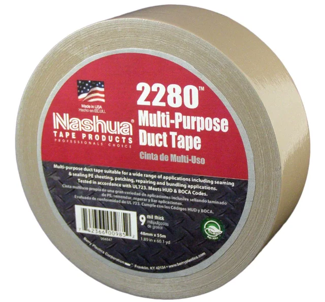 NEW Multi-Purpose Duct Tape 1.89 In. X 60.1 Yds Easy-Tear Tan