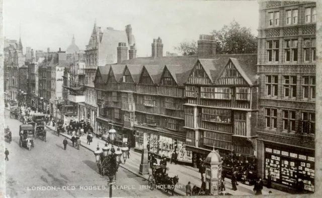 Postcard London England ~ Old Houses, Staple Inn, Holborn