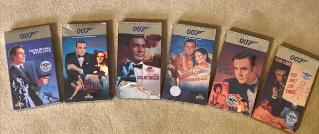 JAMES BOND 007~ Classic Collection ~Sealed Connery~ 6 VHS $29.99 - PicClick