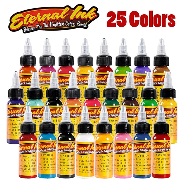 Eternal 30ml/bottle 25 Colors Tattoo Ink Tattoo Ink Set Professional Tattoo Ink