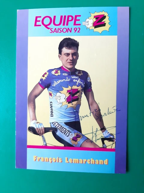 CYCLISME CARTE CYCLISTE FRANCOIS LEMARCHAND équipe FAGOR signée EUR 3
