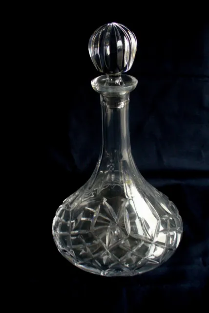Galway Crystal Ships Decanter Longford Pattern