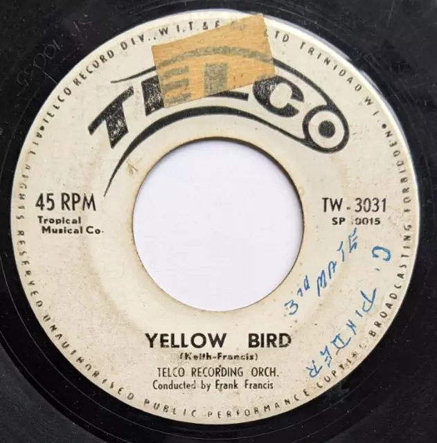 CALYPSO - BENWOOD DICK / YELLOW BIRD FRANK FRANCIS & TELCO RECORDING ORCH listen