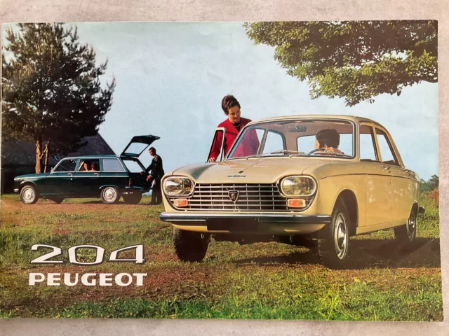 Peugeot 204 UK Market Car Sales Brochure - September 1969