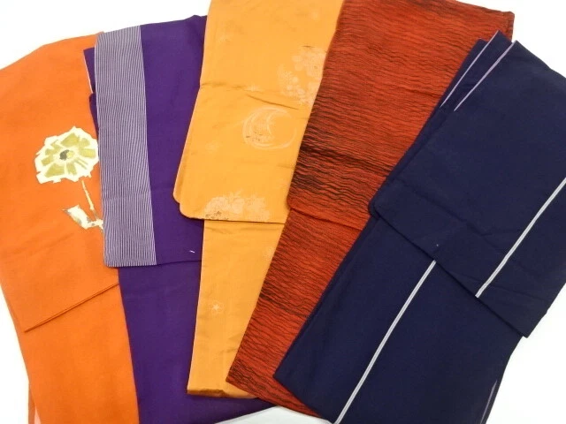 43738# Japanese Kimono / Antique Kimono / Set Of 5