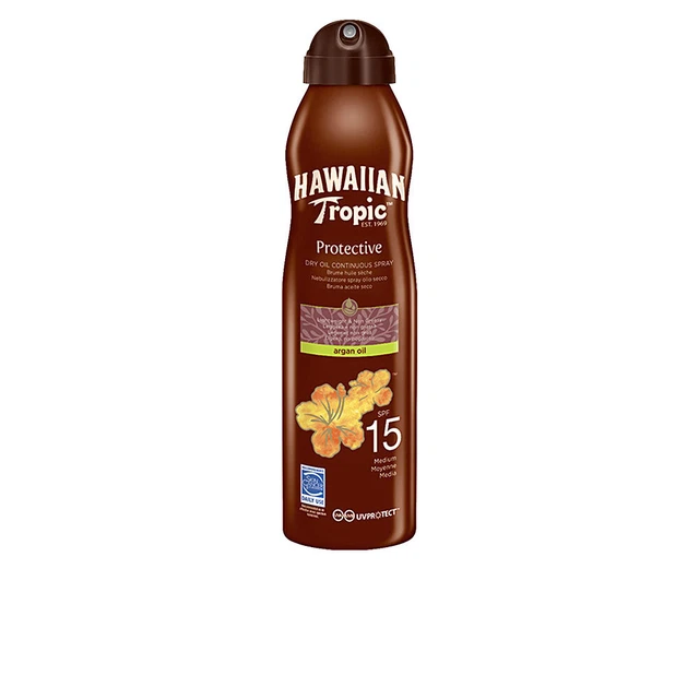 Solaires Hawaiian Tropic unisex ARGAN OIL bruma SPF15 spray 177 ml