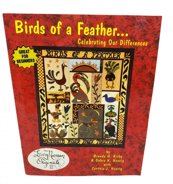 Lucy Norman Originals Birds of a Feather Edred Proyects Libro de patrones sin cortar 2002