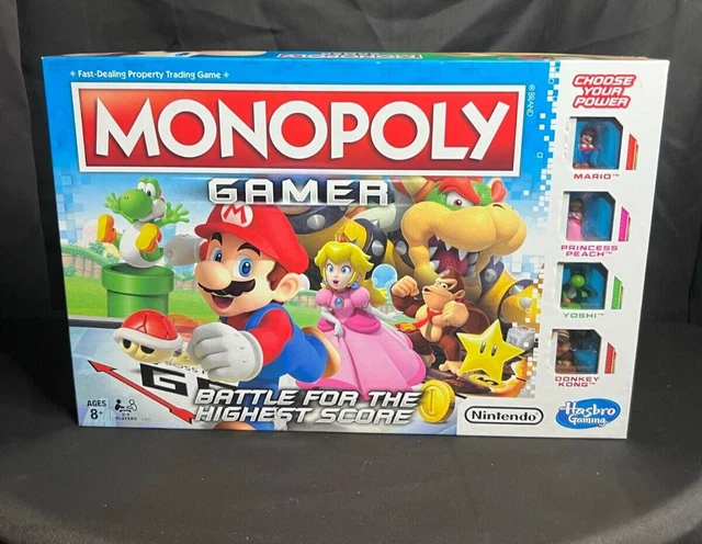 COMPLETE MONOPOLY GAMER Nintendo Mario Bros Battle Edition Board Game ...