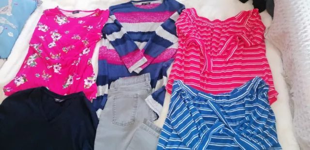 💞 Bundle Ladies Clothes Size 14 Jeans & Tops:M&S, Per Una, Bon Marche,