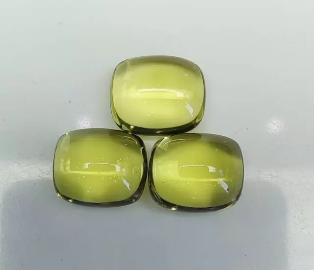 Natural Lemon Quartz Octagon Cabochon Loose Gemstone Size 12x16mm To 18x25mm