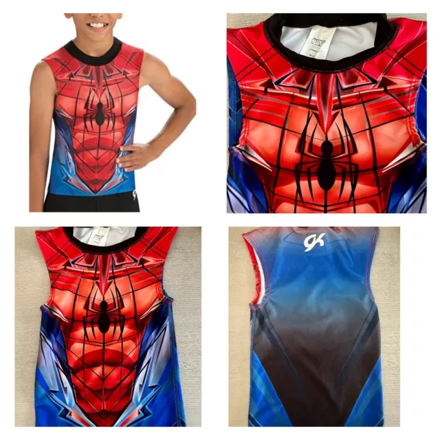 GK Elite Sportswear Spider-Man Children’s Compression Gymnastics Tank