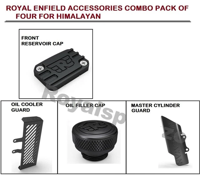 Lot De Quatre Accessoires Royal Enfield Pour L'himalaya
