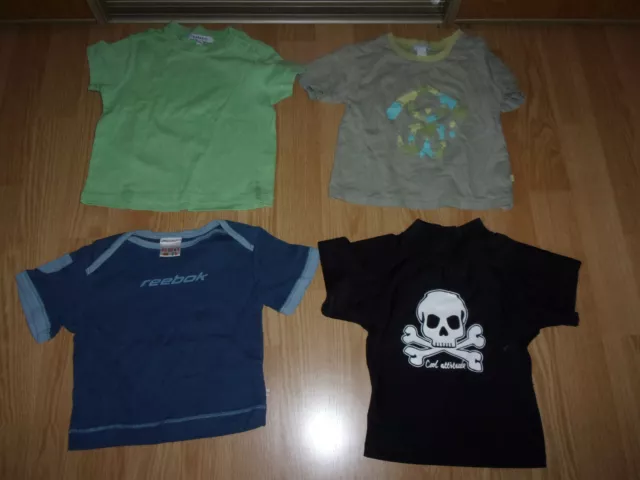 lot 7 teeshirt short garçon 24 mois 2 ans obaibi disney tex reebok