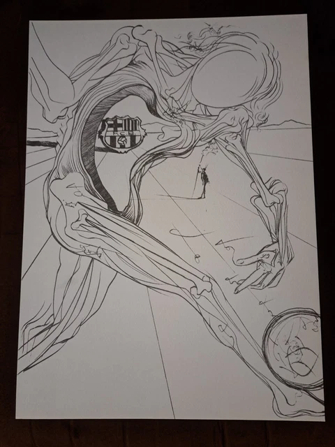 Litografía Salvador Dalí aniversario FC BARCELONA