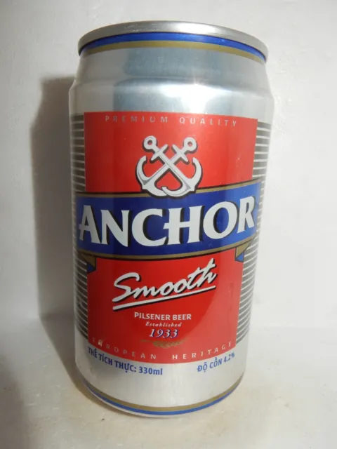 OCOC ANCHOR Smooth Beer can from VIETNAM (33cl)  Empty !!