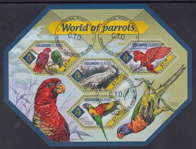 Solomon Islands Collection: 2014 16 Different Mini Sheets CTO & Cheap