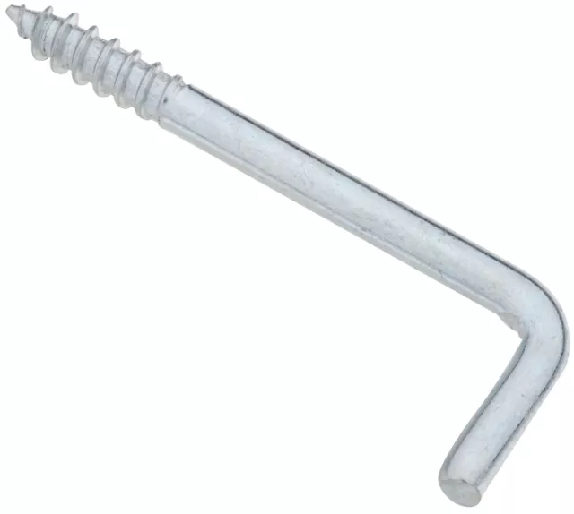 National Hardware N120-337 Zinc Plated Steel #106 Square Bent Hook 2-5/8 in.