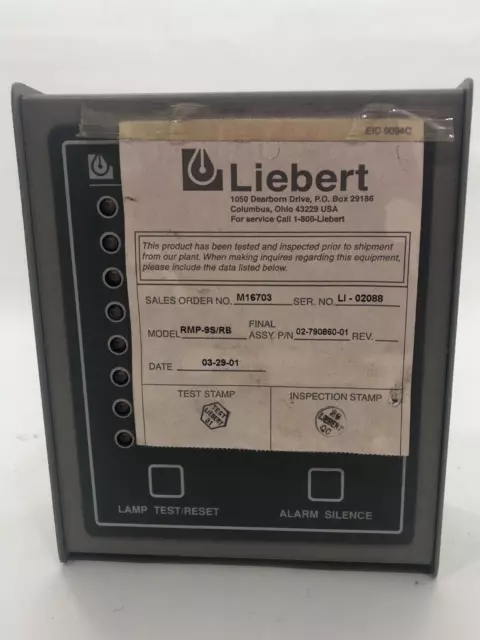 Liebert RMP-9S/RB Remote Status Monitor H2-790865-00-1