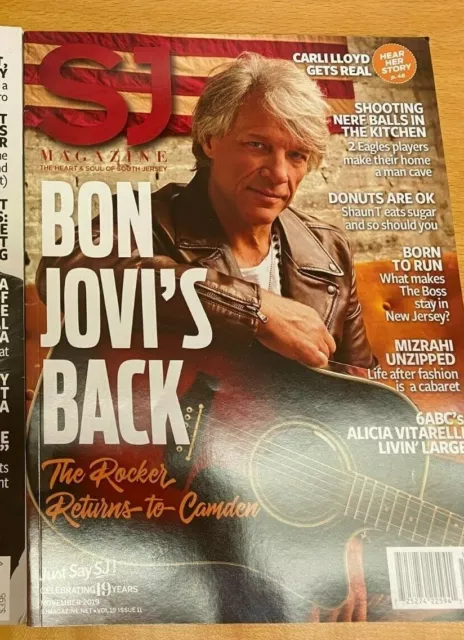 Jon Bon Jovi New Jersey Rare Magazine Bon Jovi Tour