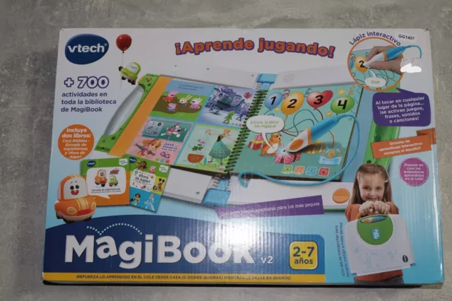 Vtech Kindercomputer MAGIBOOK V2 bunt interaktives Lernbuchsystem Spanisch