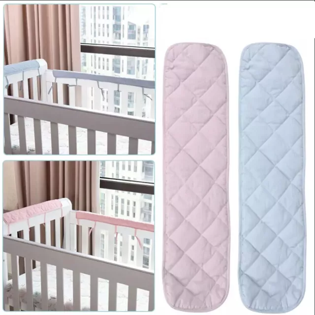 1Pc Baby Cot Rail Cover Crib Teething Pad Guard Padded Soft Bumper Protector New