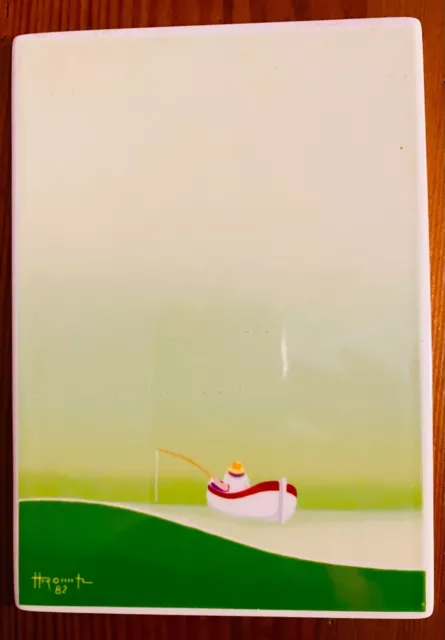 VILLEROY & BOCH Vilbo Card A 66 ANGLER Toy Vinya Hiromiti Sammelkarte 1982.