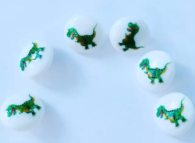 Picture Buttons, 6 Little Dinosaur Buttons, Novelty Buttons, Baby Buttons, Craft