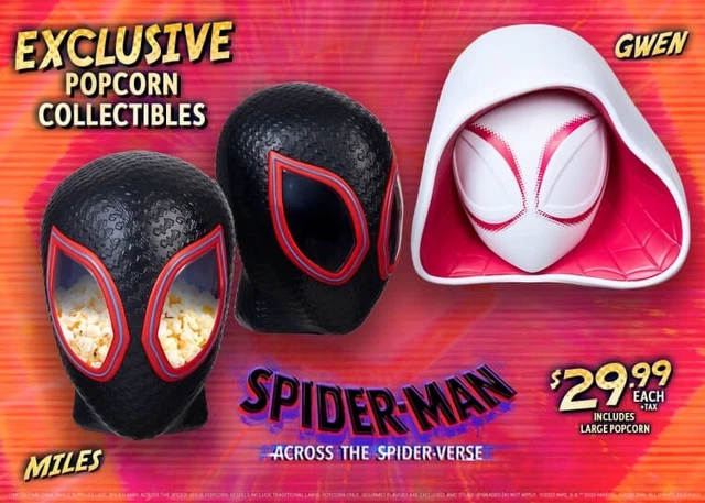 SPIDER-MAN: ACROSS THE Spider-Verse Miles Morales AMC Popcorn bucket £ ...