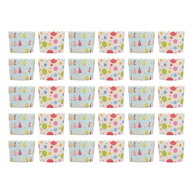 Tazas de papel para pasteles envoltorios para panecillos para hornear panecillos delineador para pasteles taza para hornear