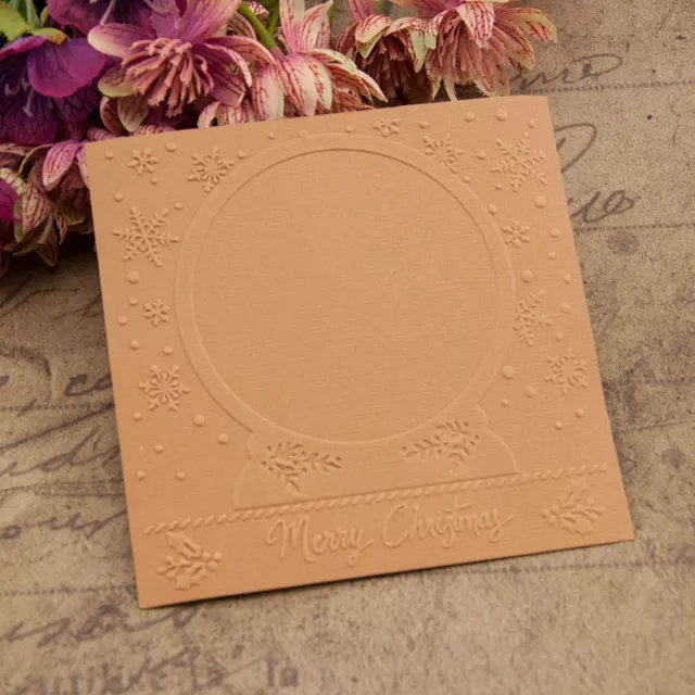 Plastic Embossing Folder Template Die Cutting Floral Scrapbooking Xmas Craft Acc 3