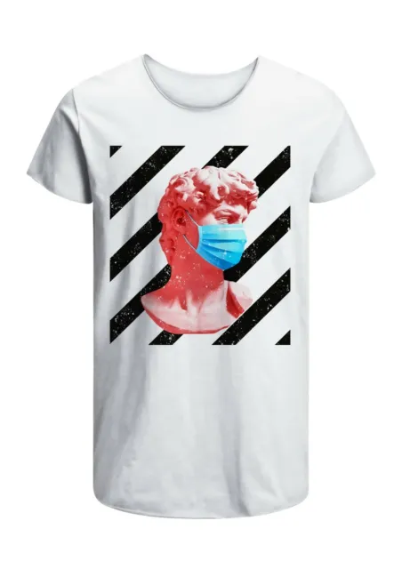 T-Shirt David Michelangelo Mask Uomo Abbigliamento 100% Cotone Taglia da S a XXL