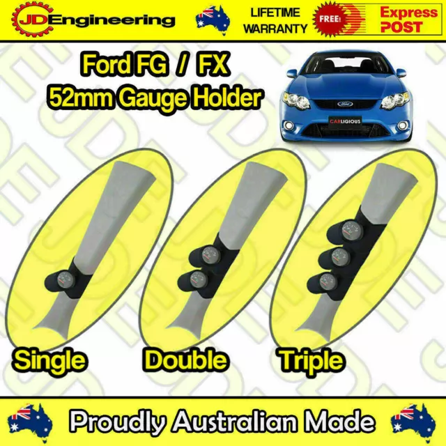 Gauge Holder for Ford Falcon FG / FX XR6 XR8 Pillar Pod CLIP ON 52mm 60mm 2"inch