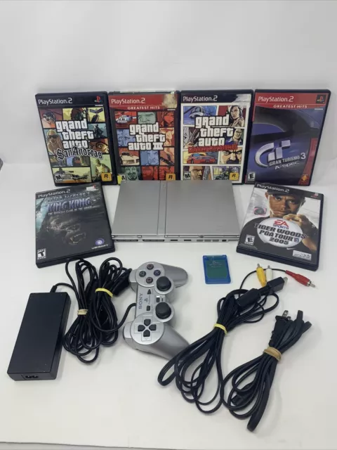 Sony PlayStation 2 PS2 SLIM Game System Gaming Console Bundle, Ships Fast!  711719703709