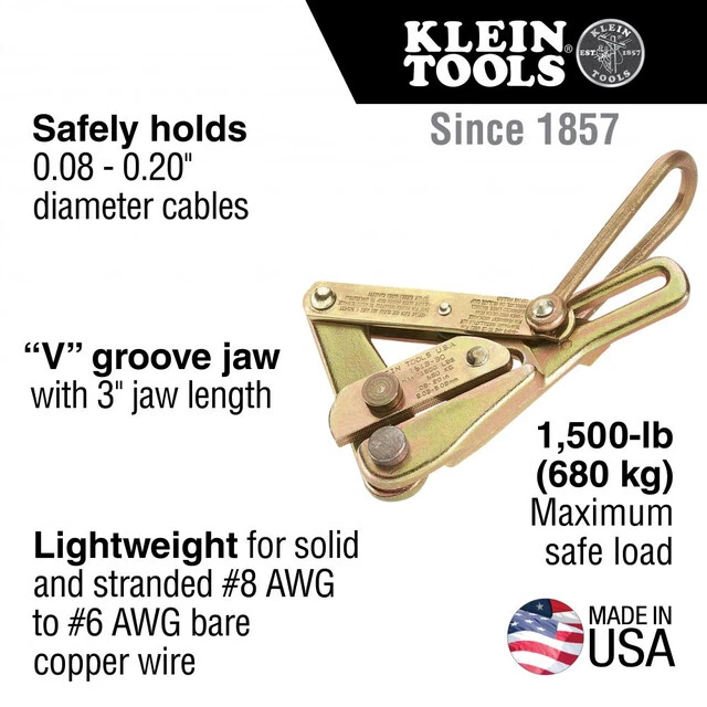 Klein Tools Bare Wire Chicago Grip - 1613-30 - USA BRAND 2