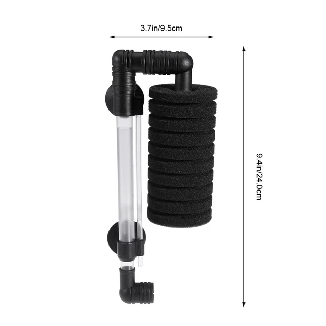 Pump Aquarium Sponge Filter Air Biochemical Betta Shrimp Fish Tank