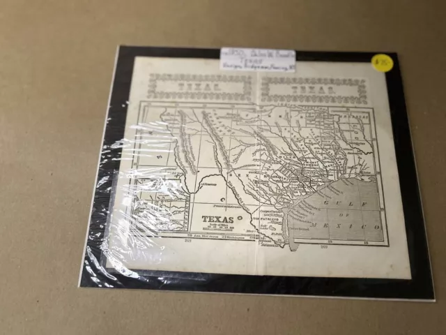 Antique 1850 Texas Map