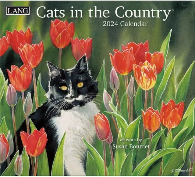 CATS IN THE Country Deluxe2024 Wall CalendarBrand New 01899 19.95