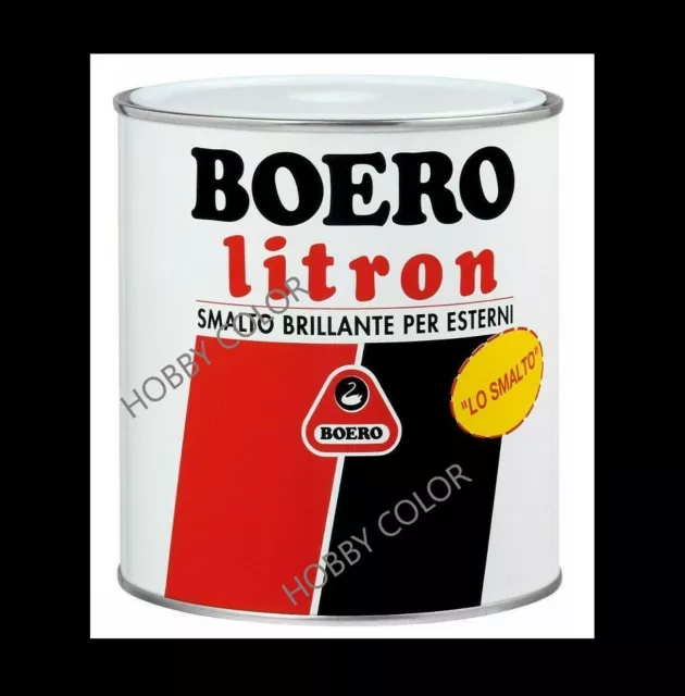 LITRON SMALTO BRILLANTE BOERO LUCIDO INTERNI ESTERNI TINTE CARTELLA 0,375 lt