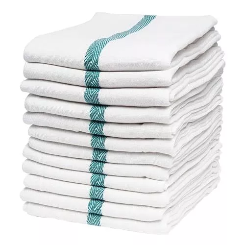 DET005 100% Cotton Barber Towels 15"x26" for Salon, 15x26 Inch (Pack of 12)